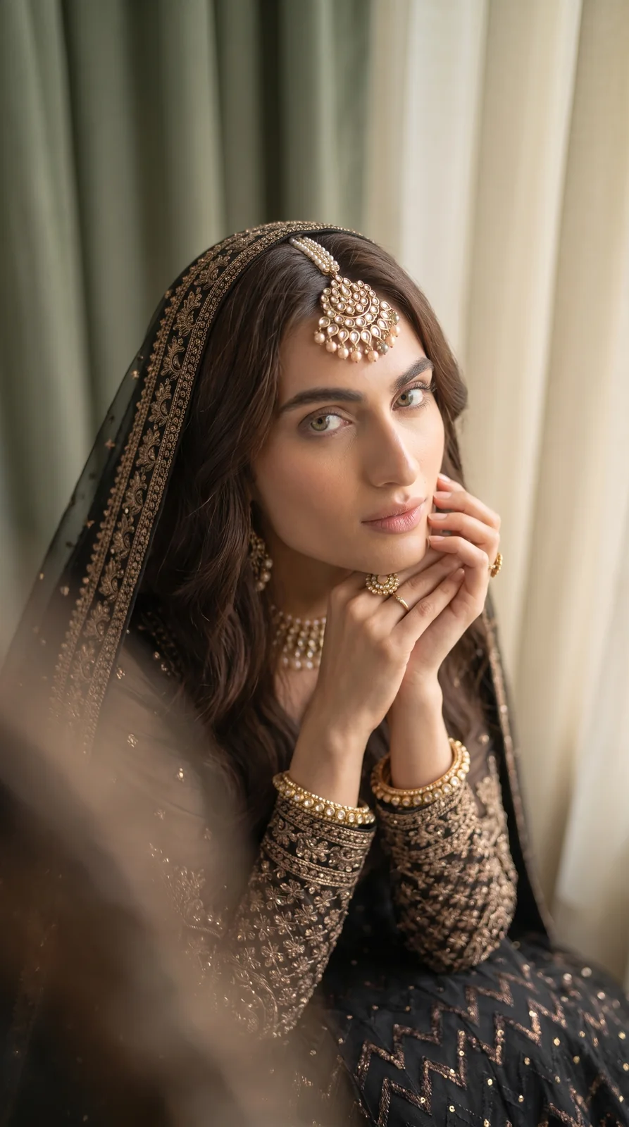Blush Pink Tissue Lehenga